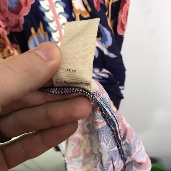 Soft Surroundings Dress Womens PS Parry Maxi Colorful Floral Maximalist Tapestry - Picture 9 of 10